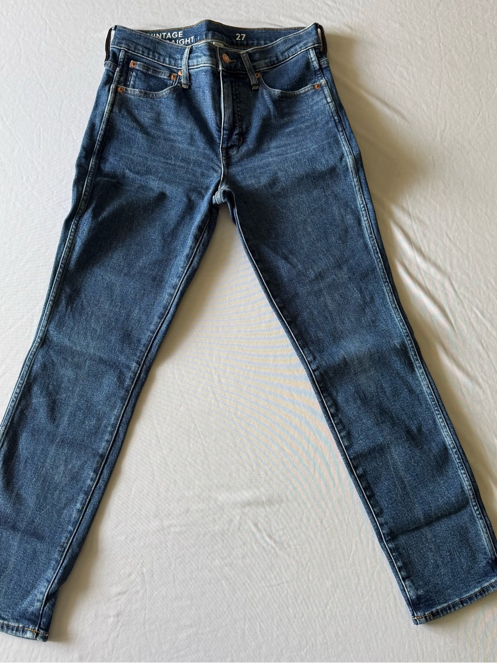 J. Crew 9” Vintage Dark Blue Straight-Leg Women’s Jeans